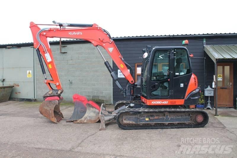 Kubota KX 080-4 Малые экскаваторы 7т-12т