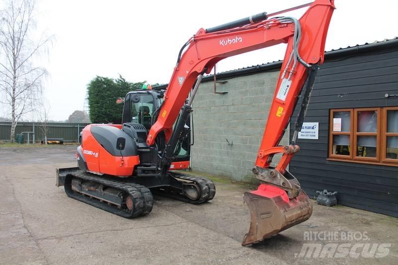 Kubota KX 080-4 Малые экскаваторы 7т-12т