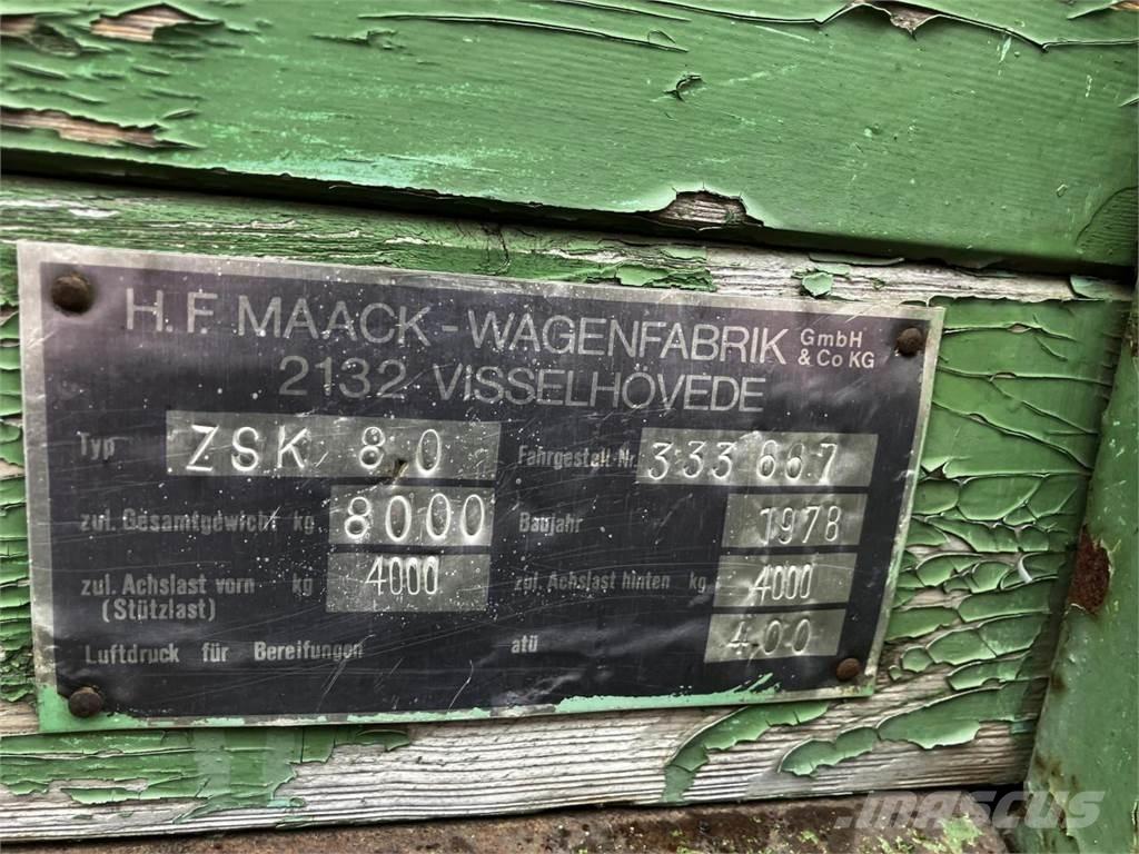  Maack ZSK 80 Самосвальные прицепы