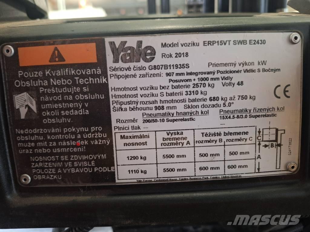 Yale ERP15VT Электропогрузчики