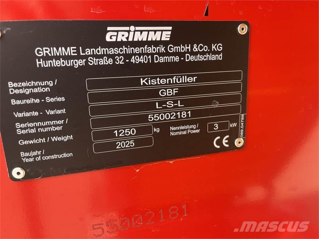 Grimme GBF LSL Заполнители хранилищ и укладчики картофеля