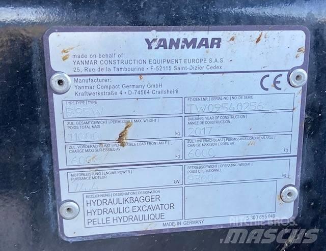 Yanmar B95W Колёсные экскаваторы