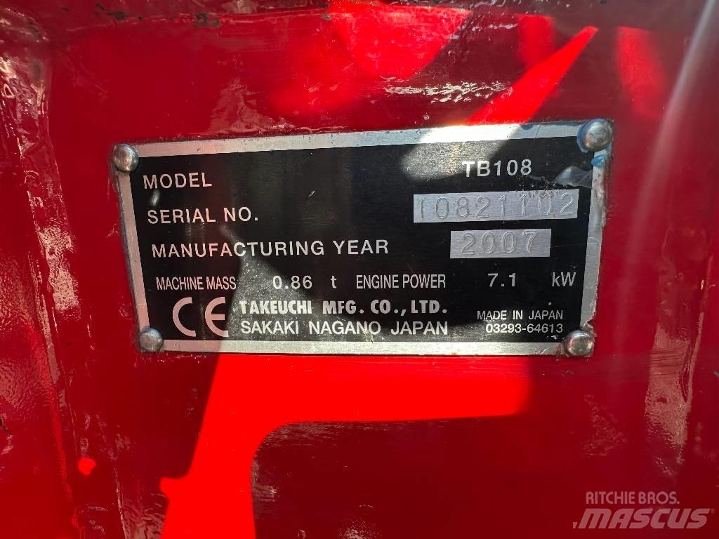 Takeuchi TB 108 Мини-экскаваторы