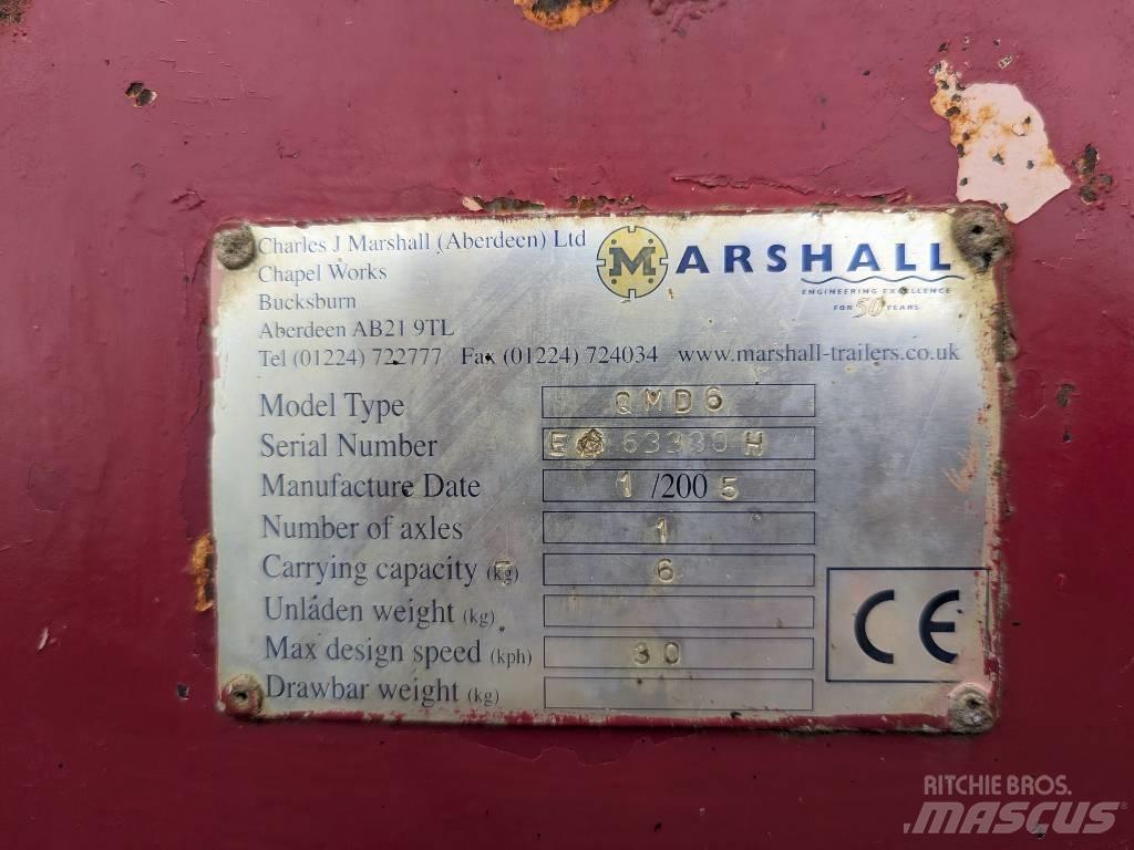 Marshall QMD6 Тракторные самосвальные прицепы