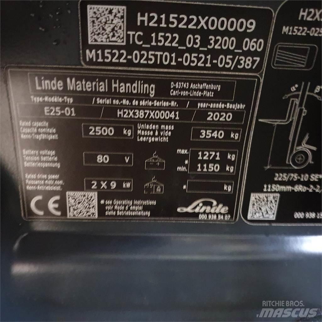 Linde E25 Электропогрузчики