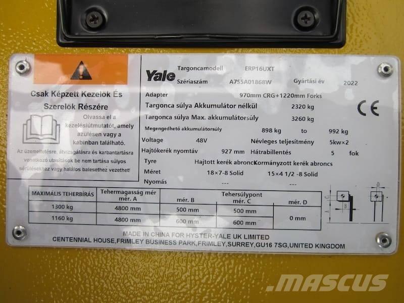 Yale ERP 16 UXT Электропогрузчики