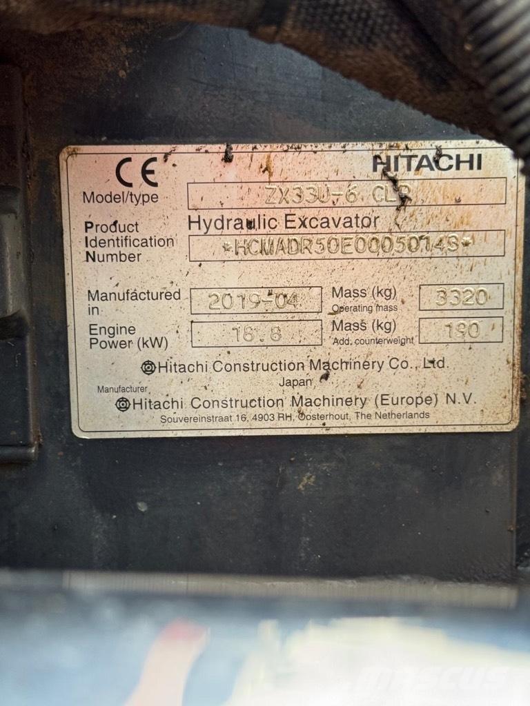 Hitachi ZX 33 U-6 Мини-экскаваторы