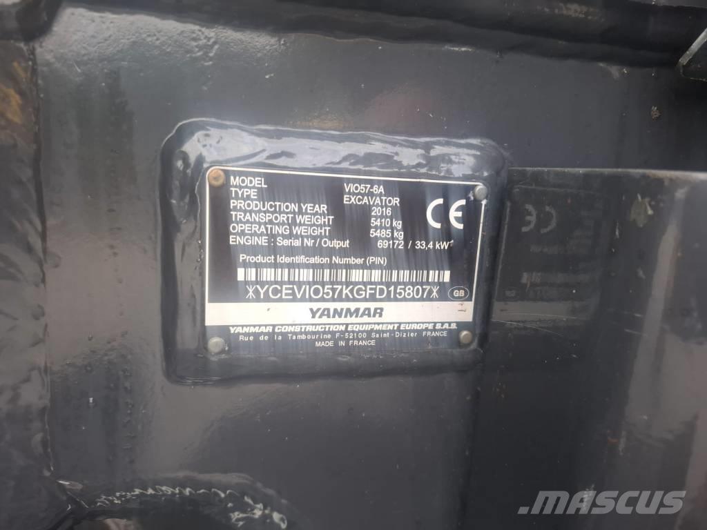 Yanmar vio 57-6A Мини-экскаваторы