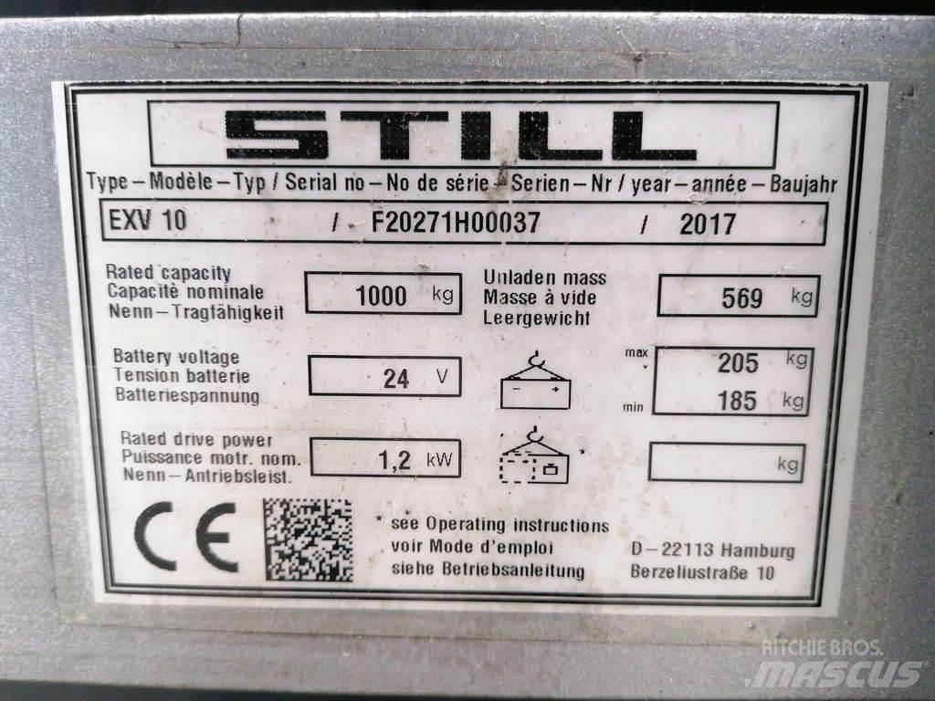 Still EXV10 Ручные штабелёры с электроподъёмом