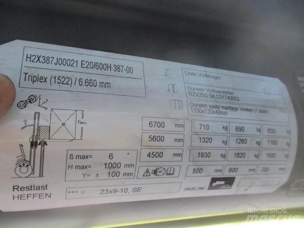 Linde E20-01/600 Электропогрузчики