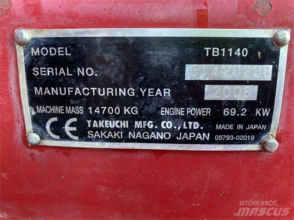 Takeuchi TB1140 Гусеничные экскаваторы