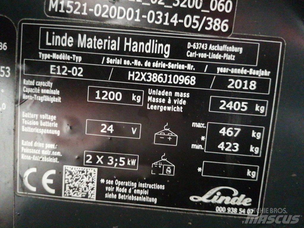Linde E12-02 Электропогрузчики