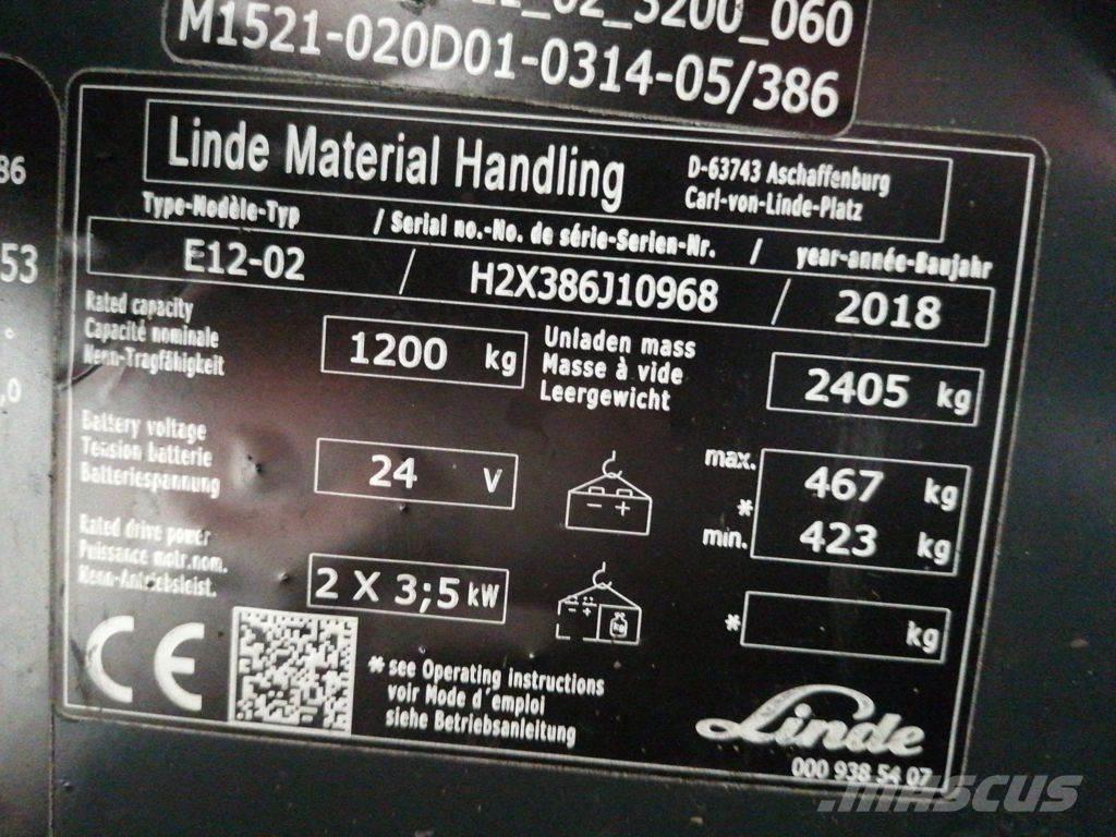 Linde E12-02 Электропогрузчики