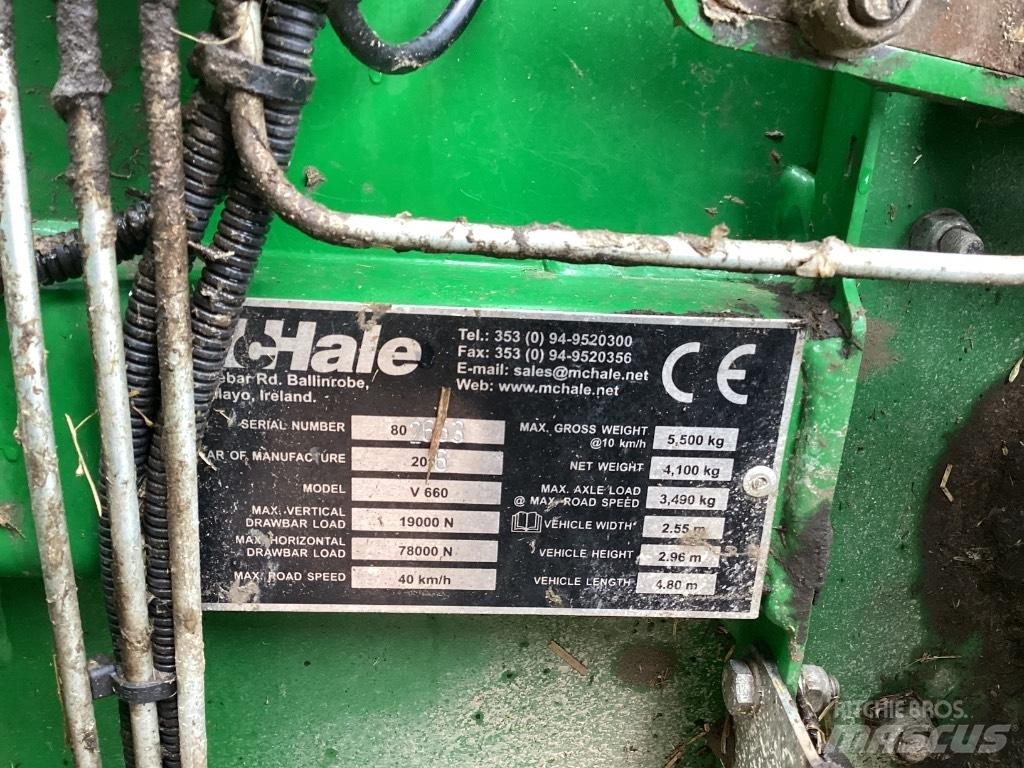 McHale V 660 Рулонные пресс-подборщики