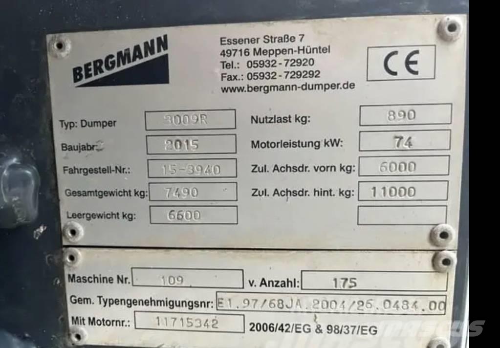 Bergmann Dumper Шарнирно-сочленённые самосвалы