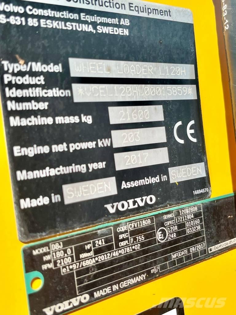 Volvo L 120 H Фронтальные погрузчики