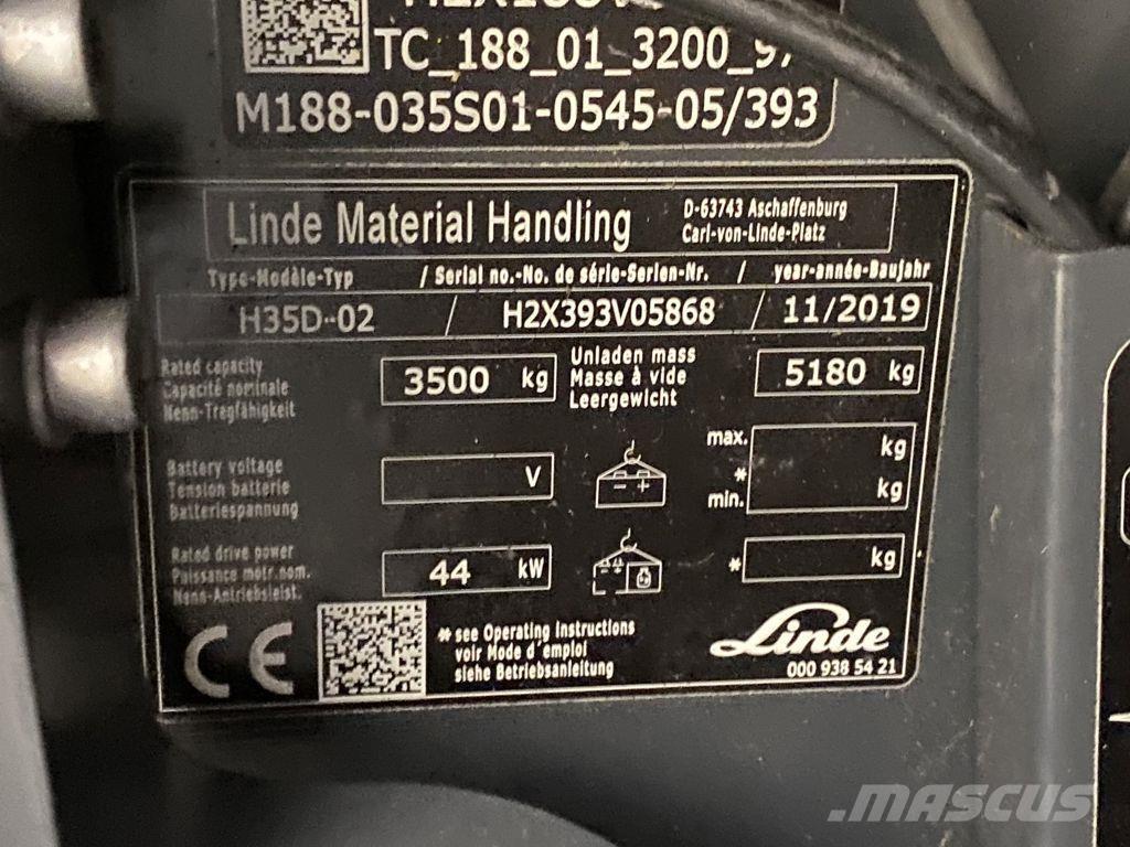 Linde H35D-02 Дизельные погрузчики