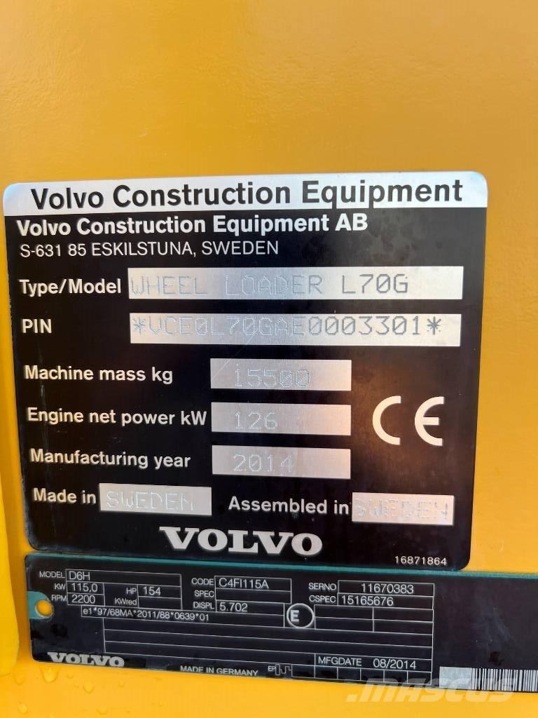 Volvo L 70 G Фронтальные погрузчики