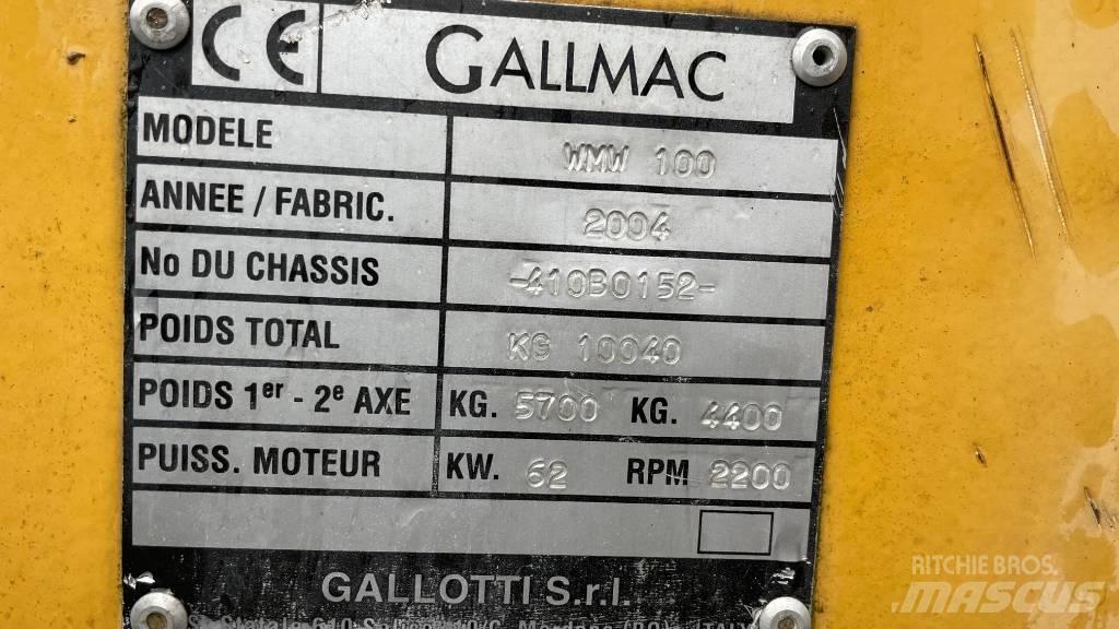 Gallmac WMW 100 Колёсные экскаваторы