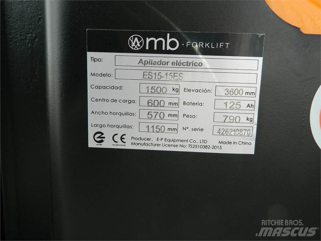  ES15 15ES 2S350 Ручные штабелёры с электроподъёмом