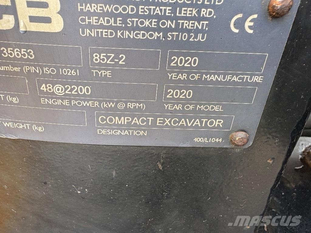 JCB 85 Z-2 Малые экскаваторы 7т-12т