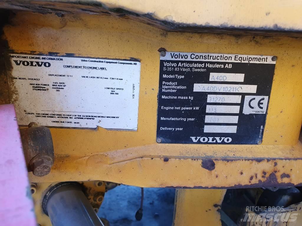 Volvo A 40 D Шарнирно-сочленённые самосвалы