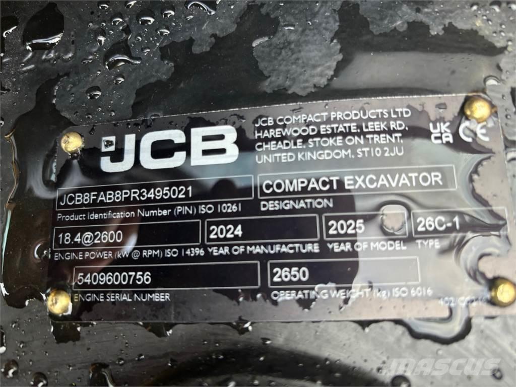 JCB 26C-1 Мини-экскаваторы