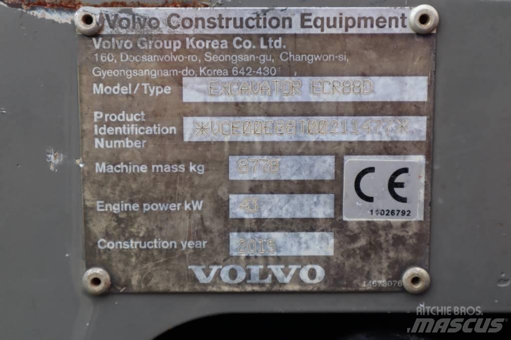 Volvo ECR88D Малые экскаваторы 7т-12т