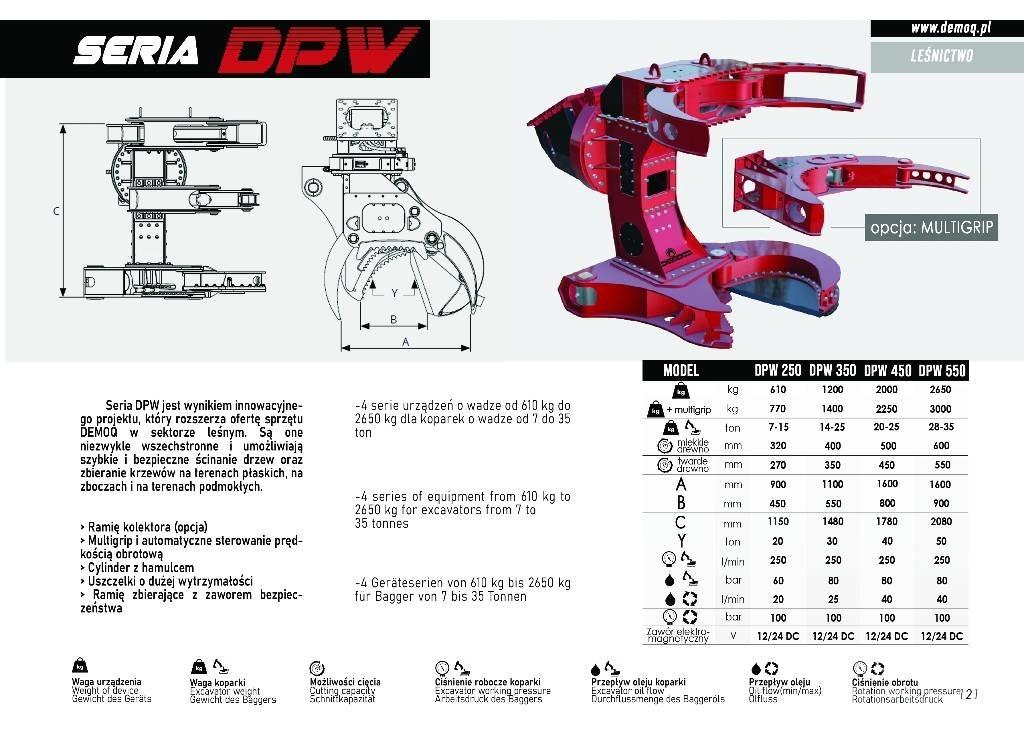  DEMOQ DPW250 Лесозахваты