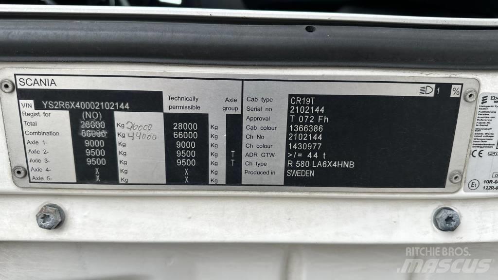Scania R 580 Седельные тягачи