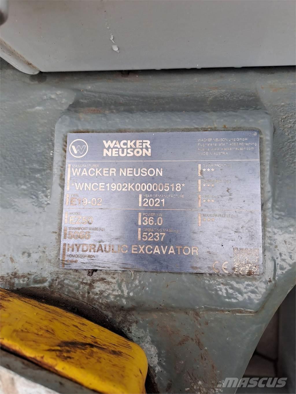 Wacker Neuson EZ50 Гусеничные экскаваторы