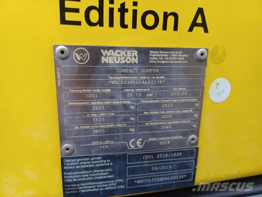 Wacker Neuson 3001 Мини-самосвалы