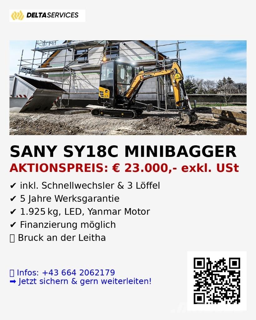 Sany SY 18 C Мини-экскаваторы