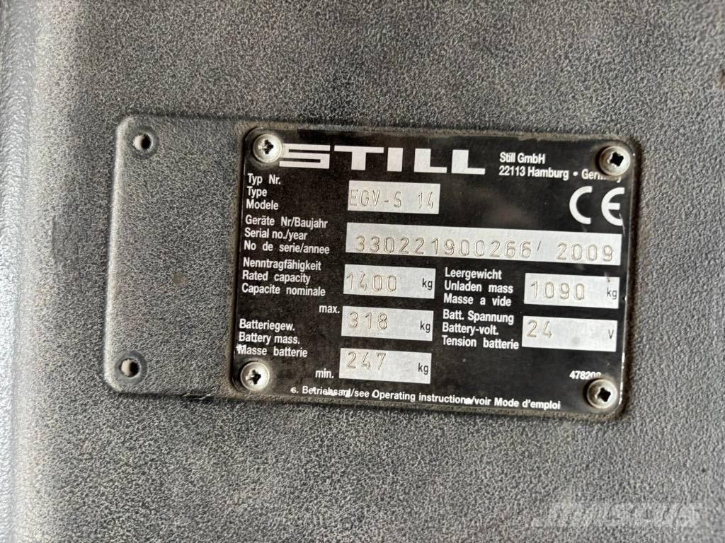 Still EGV-S14 Самоходные электроштабелёры
