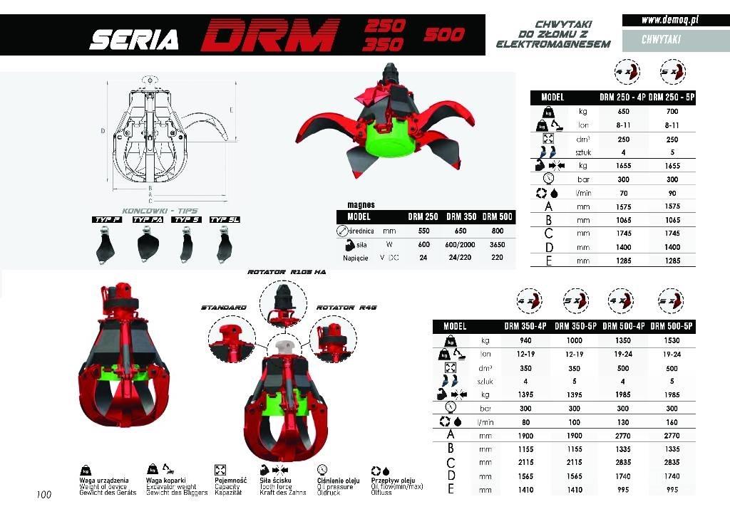  DEMOQ DRM250-5P Грейферы