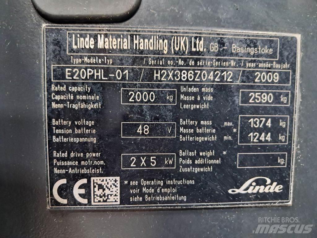 Linde E20PHL-01 Электропогрузчики