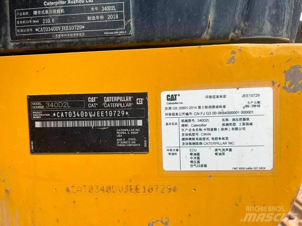 CAT 340D2L Гусеничные экскаваторы