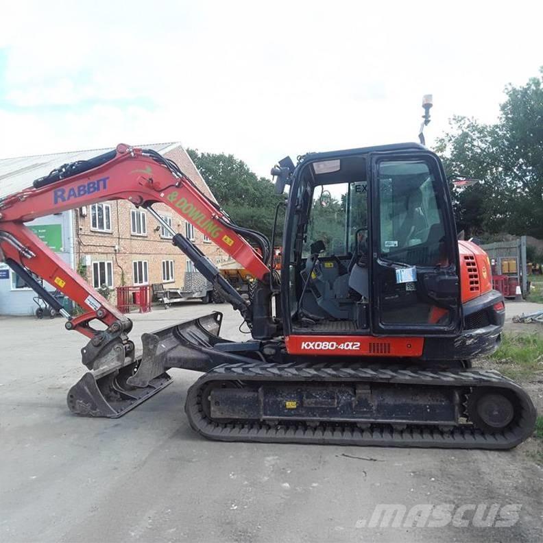Kubota KX080-4a2 Малые экскаваторы 7т-12т