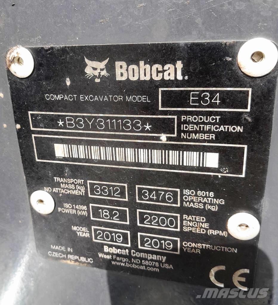 Bobcat E34 Мини-экскаваторы