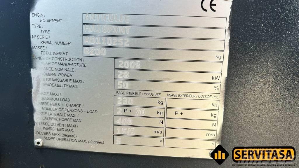 Haulotte HA 18 PX NT Коленчатые подъемники