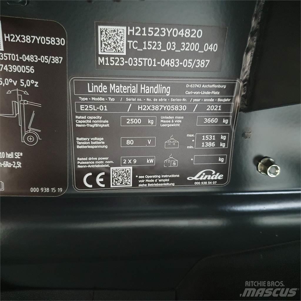 Linde E25L Электропогрузчики