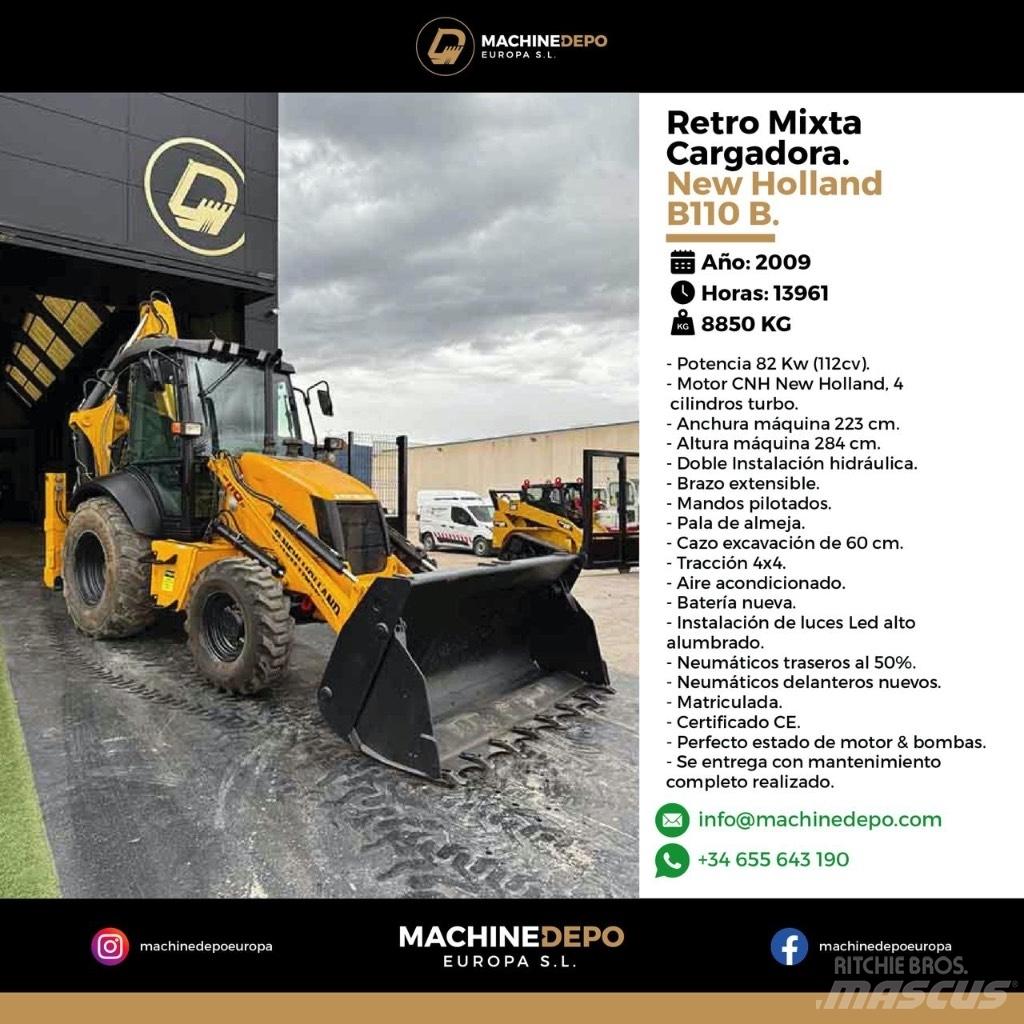 New Holland B 110 B Экскаваторы-погрузчики