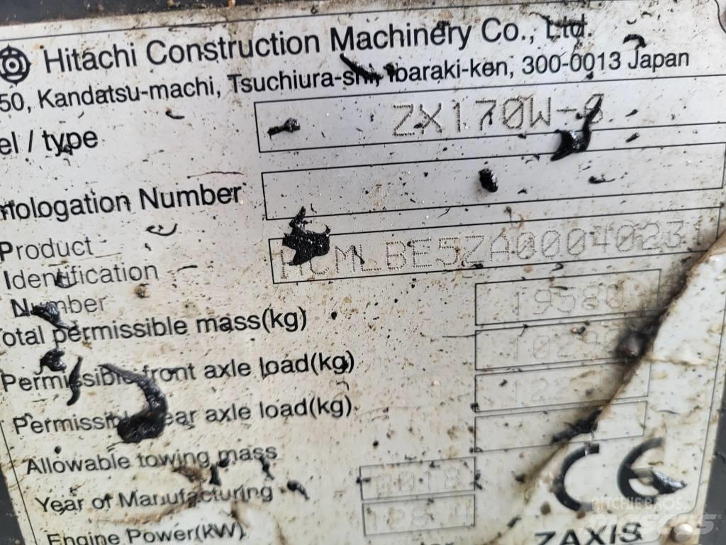 Hitachi ZX170W-6 Колёсные экскаваторы