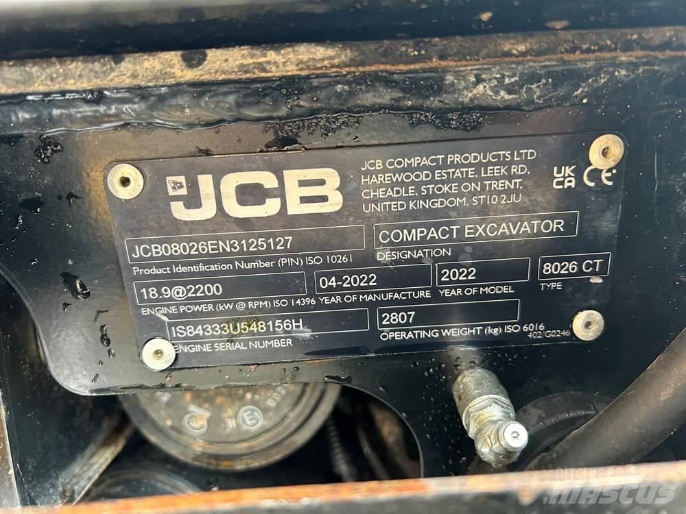 JCB 8026 CTS Мини-экскаваторы