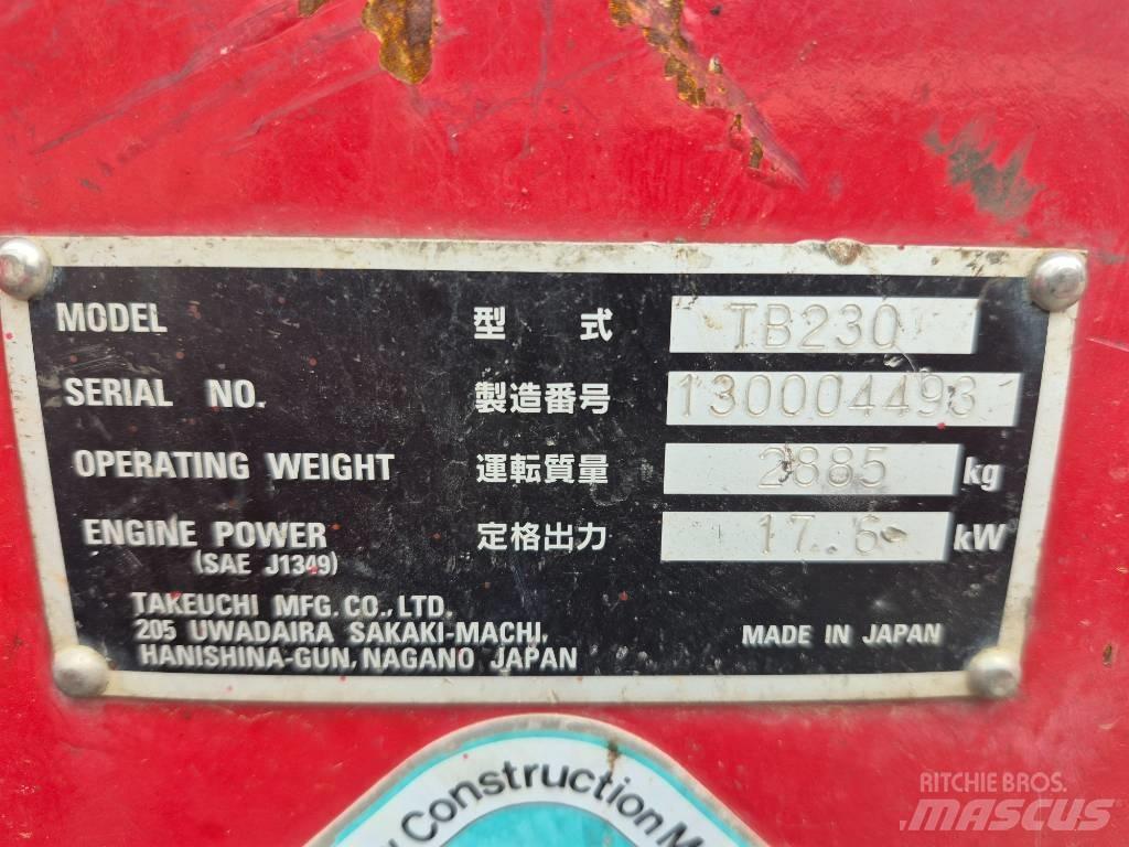 Takeuchi TB 230 Мини-экскаваторы