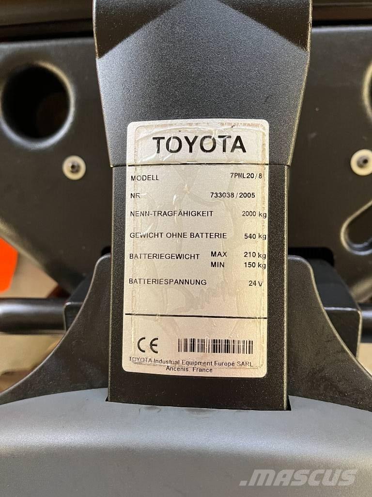Toyota 7 PML 20 Ручные электрические тележки