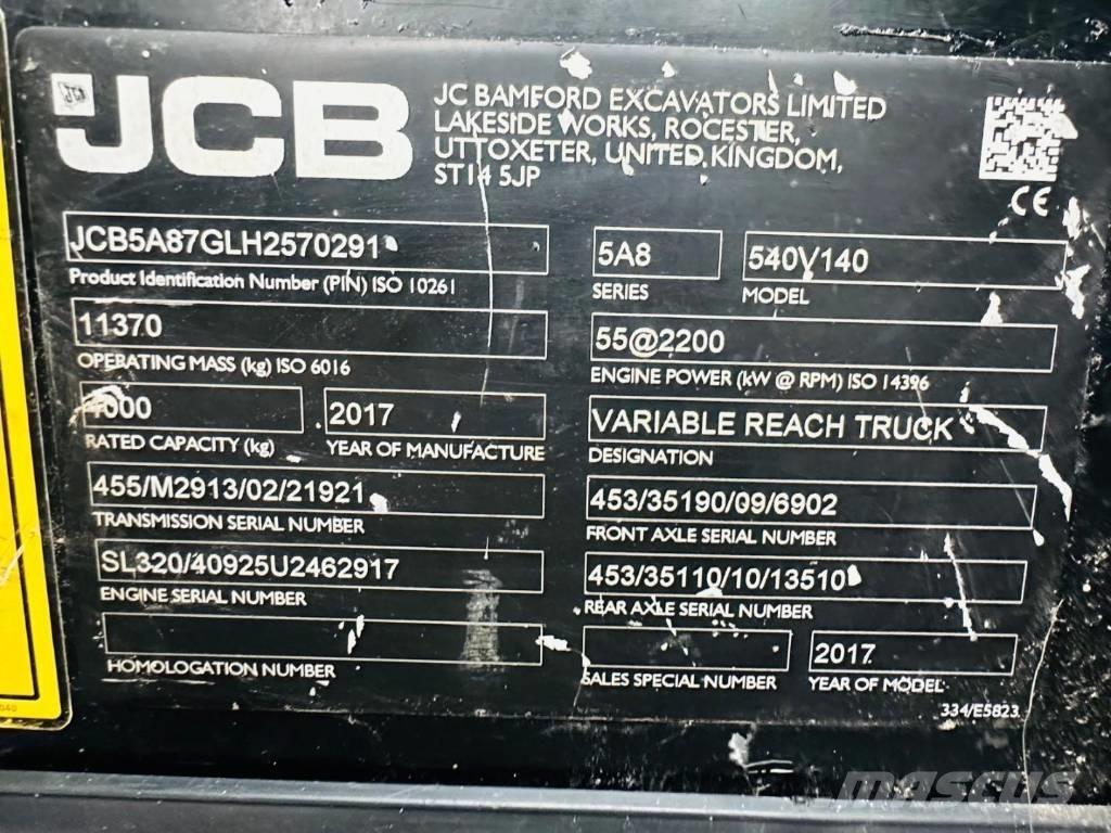 JCB 540-140 Телескопические погрузчики