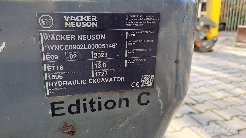Wacker Neuson ET16 Гусеничные экскаваторы