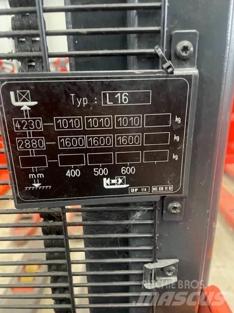 Linde L16 Ручные штабелёры с электроподъёмом