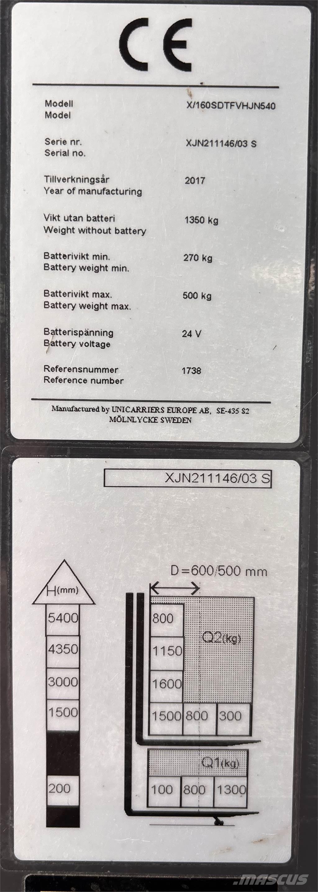Atlet X160 Ручные штабелёры с электроподъёмом
